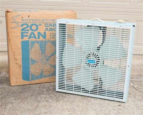 metal fan box price|vintage metal box fan.